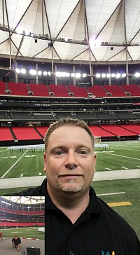 Carpet Installation job for a corporate event at the Georgia Dome 2016.